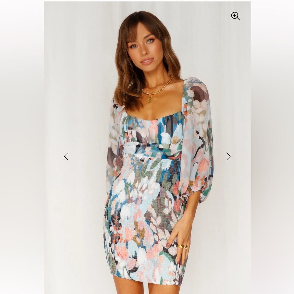 Hello Molly Colorful and Calm dress in blue size S. New With Tags. $30